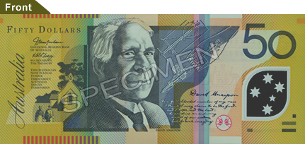 Australian $50 note - David Unaipon