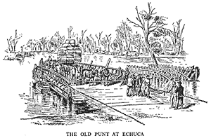 The old punt at Echuca