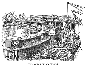 The old Echuca Wharf