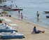 great weather, fine sand and the lake
