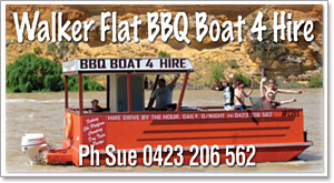 Walker Flat BBQ Boat 4 Hire