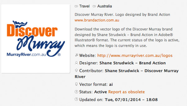 Murray River logo on Brands of the World