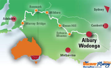 Map of Wodonga