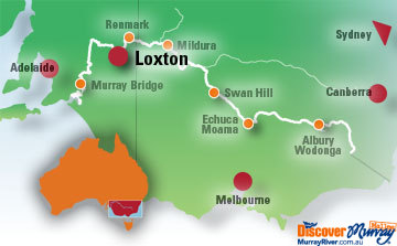 Map of Loxton