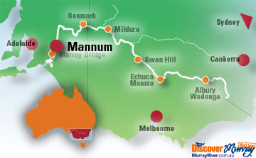 Map of Mannum