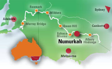 Map of Numurkah