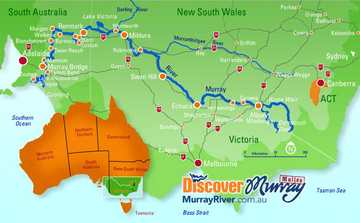 Murray River Distance Chart