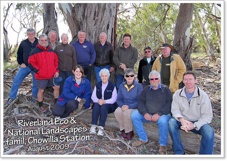 Riverland Ecotourism Assoc and Murray Tri-State National Landscapes Famil, Chowilla Station, August 2009