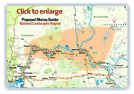 Murray River National Landscapes region map