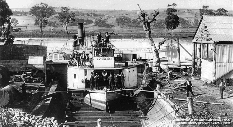 PS Enterprise at Mannum Dry Dock