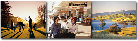 Golfing, shopping and scenic views in Albury