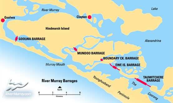 Barrages map