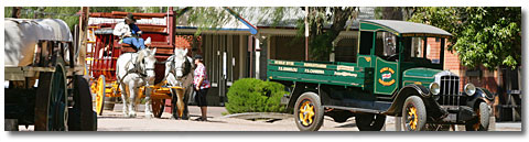 Port of Echuca car and cart