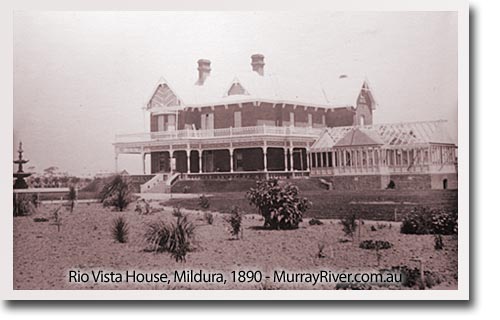 Rio Vista House, Mildura 1890