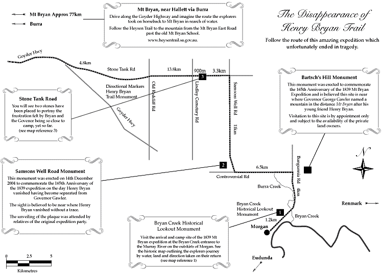 Mt Bryan map