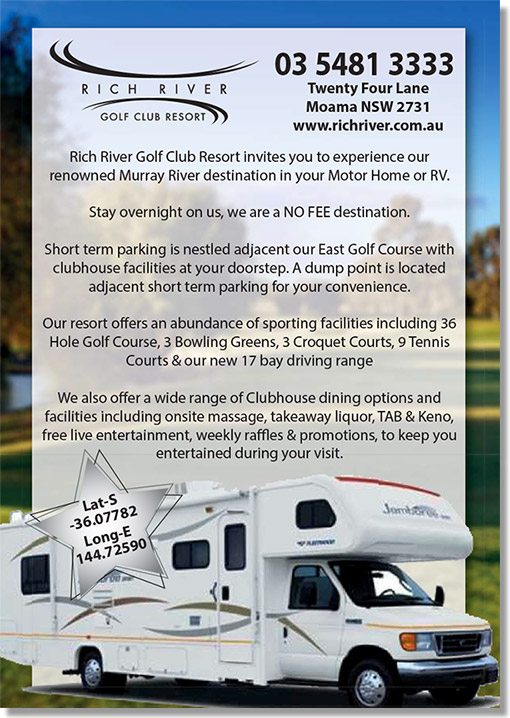 Rich River Resort RV parking