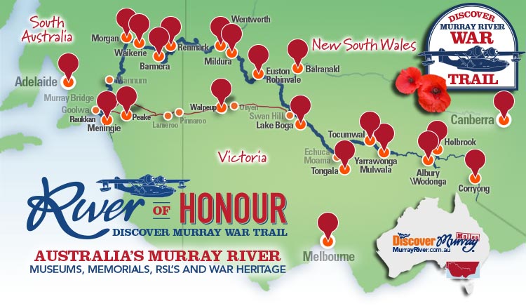 Discover Murray River War Trail map